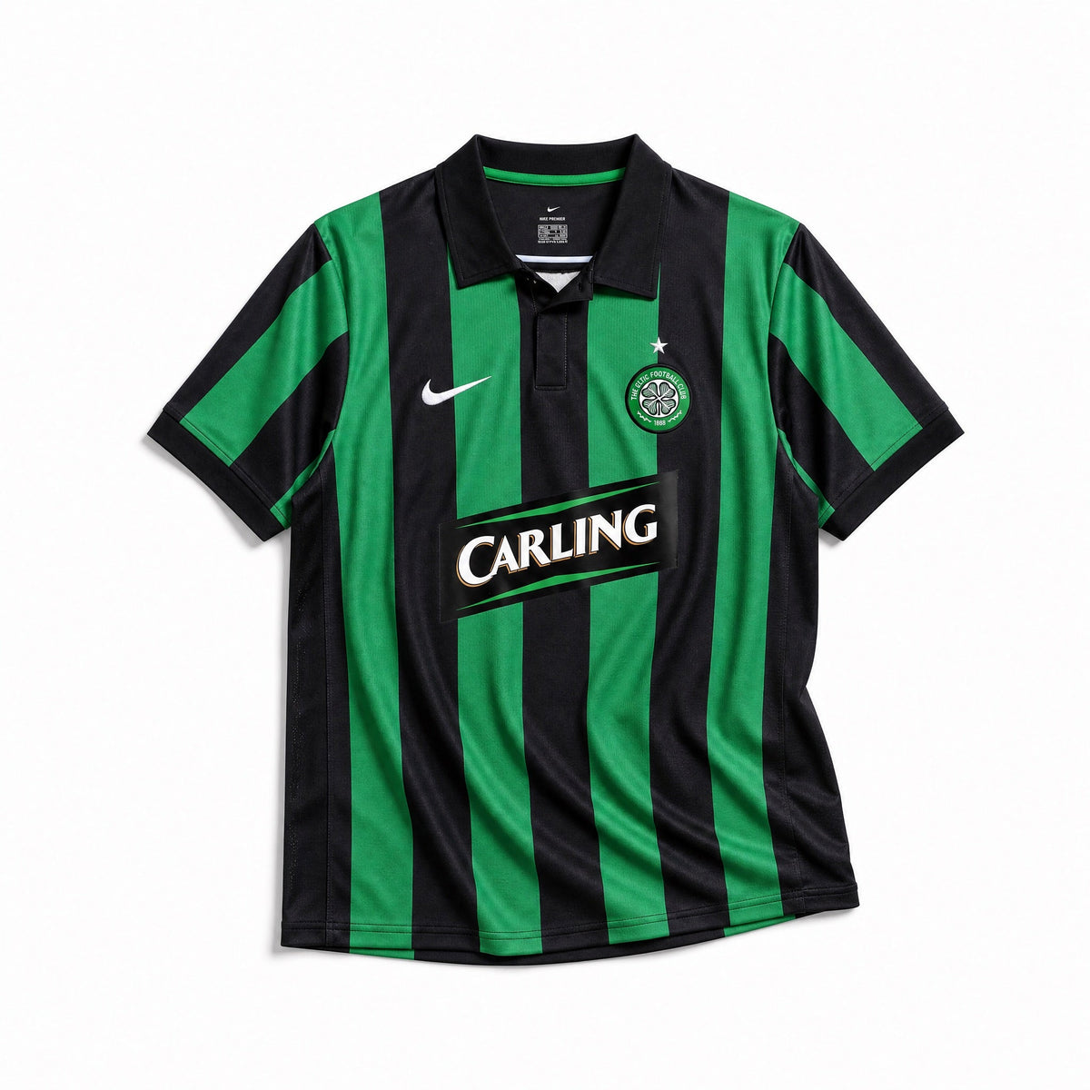 Celtic maglia away 2005/06 verde e nera vintage