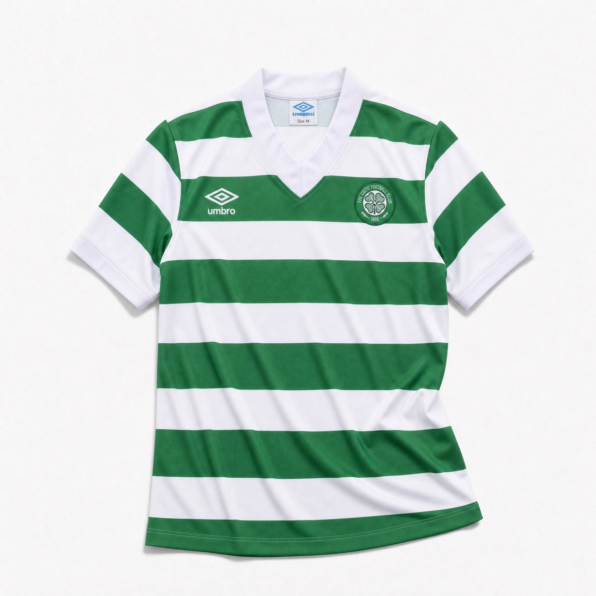 Celtic maglia home 1980 vintage verde e bianca