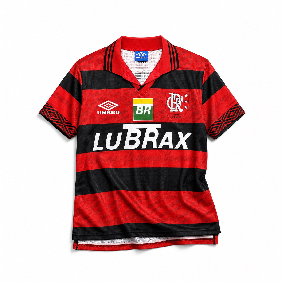 Flamengo maglia home 1995/96 rosso nera stile rétro anni ’90