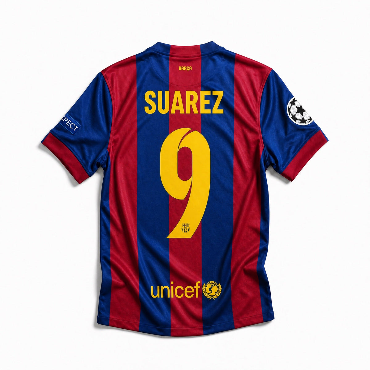 Maglia Barcellona home finale Champions 2014/15 numero 9 vista posteriore