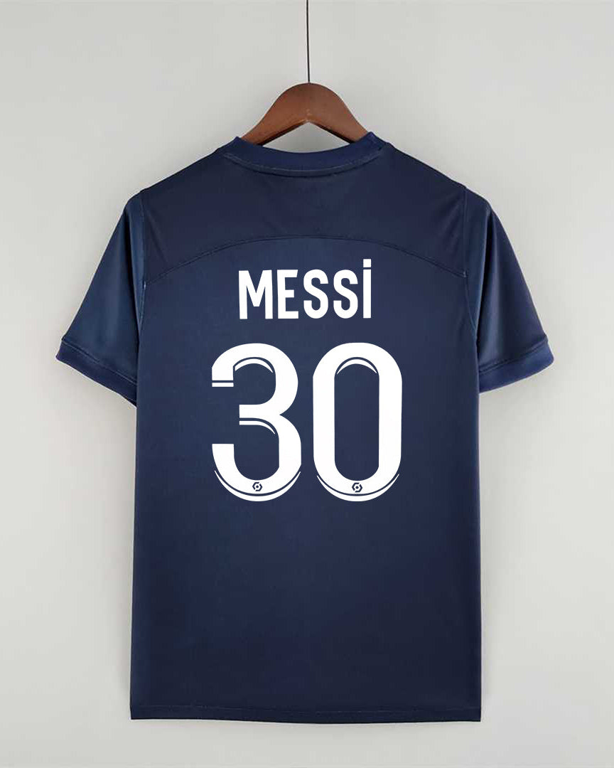 Maglia Messi PSG Home 2022/23 numero 30 blu navy retro