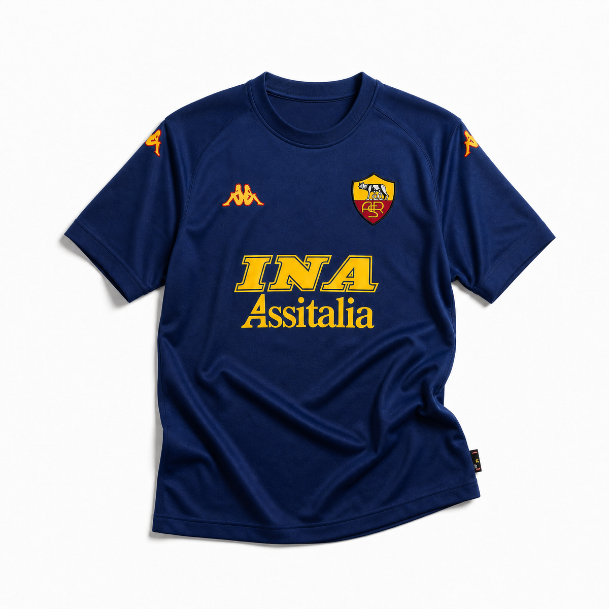 Maglia Roma Third 2000/01 blu Kappa con sponsor INA Assitalia