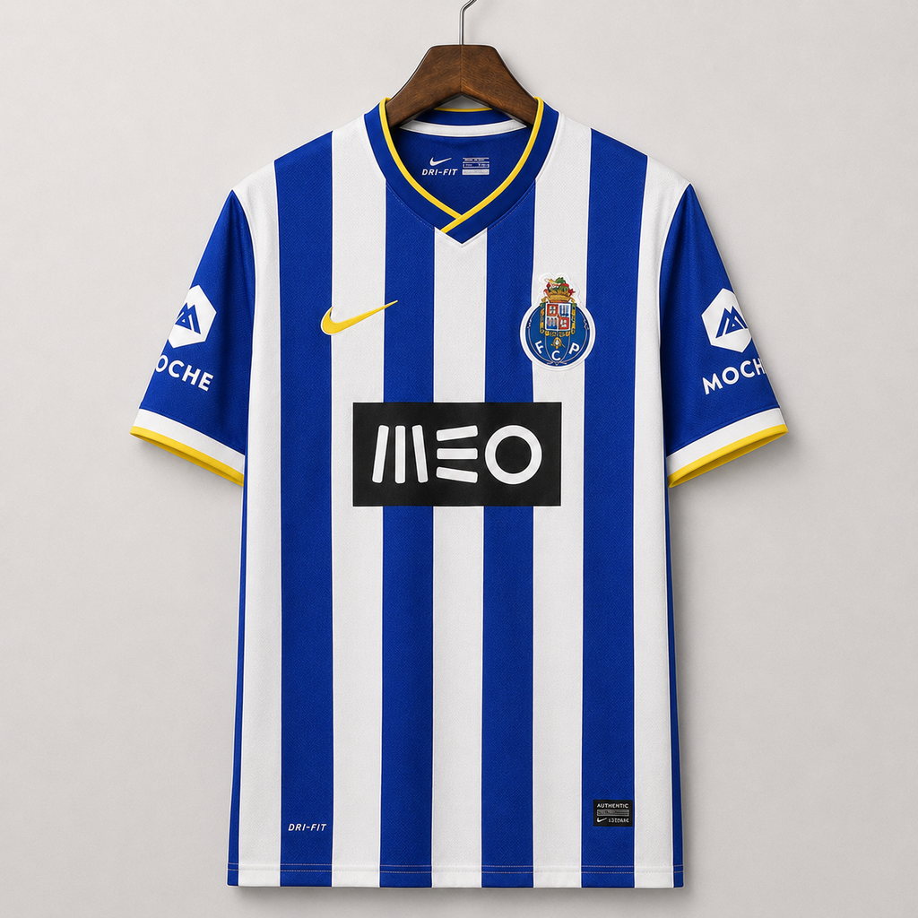 Porto maglia home 2013/14 vintage con strisce blu e bianche
