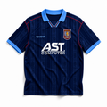 Aston Villa maglia away 1995/96 blu scuro con dettagli azzurri

