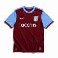 Aston Villa maglia home 2009/10 bordeaux con maniche azzurre
