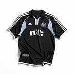 Maglia Newcastle Away 2000/01 blu navy Adidas con sponsor ntl e dettagli bianchi