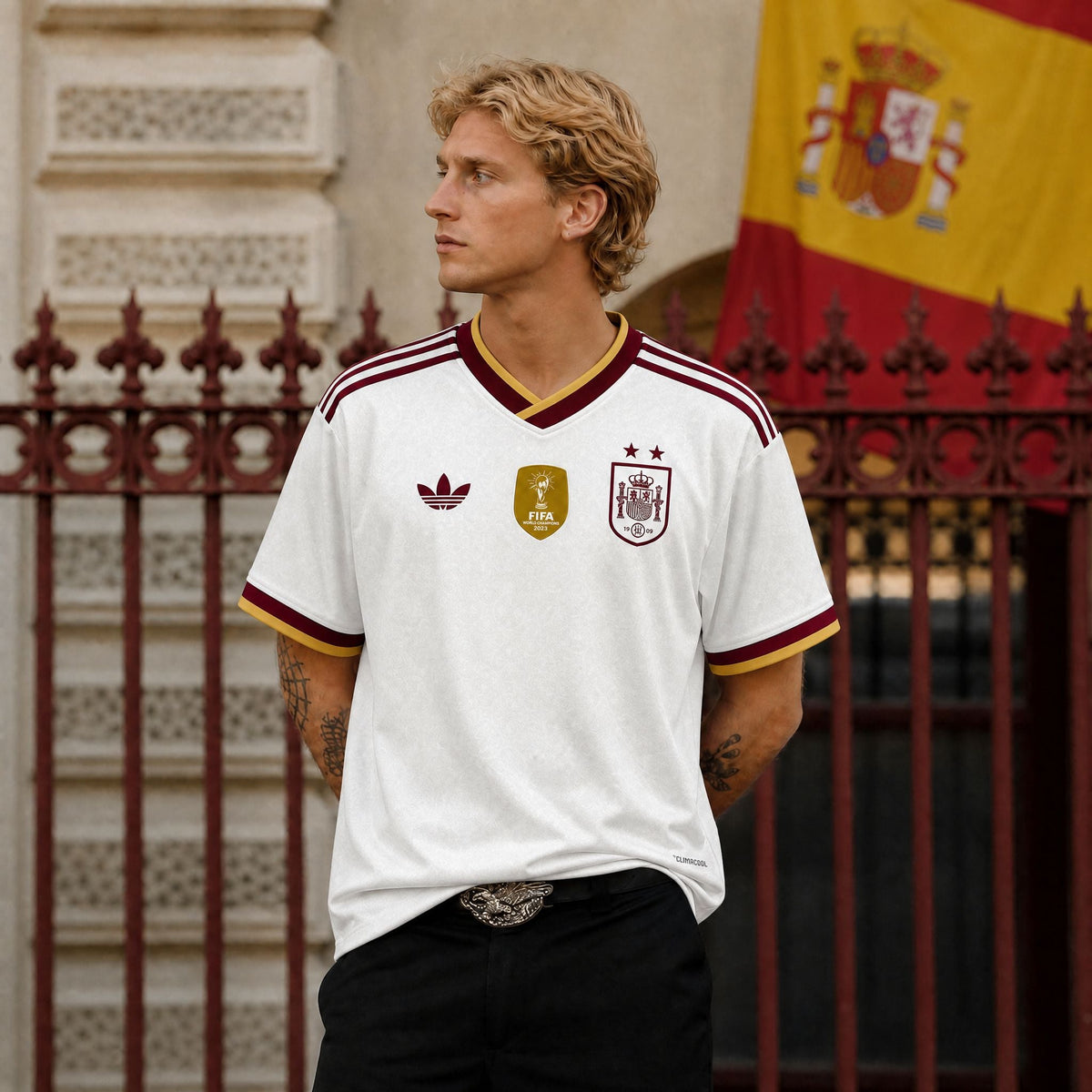 España Camiseta Away Victoria del Mundial 2026 (2 Estrellas)