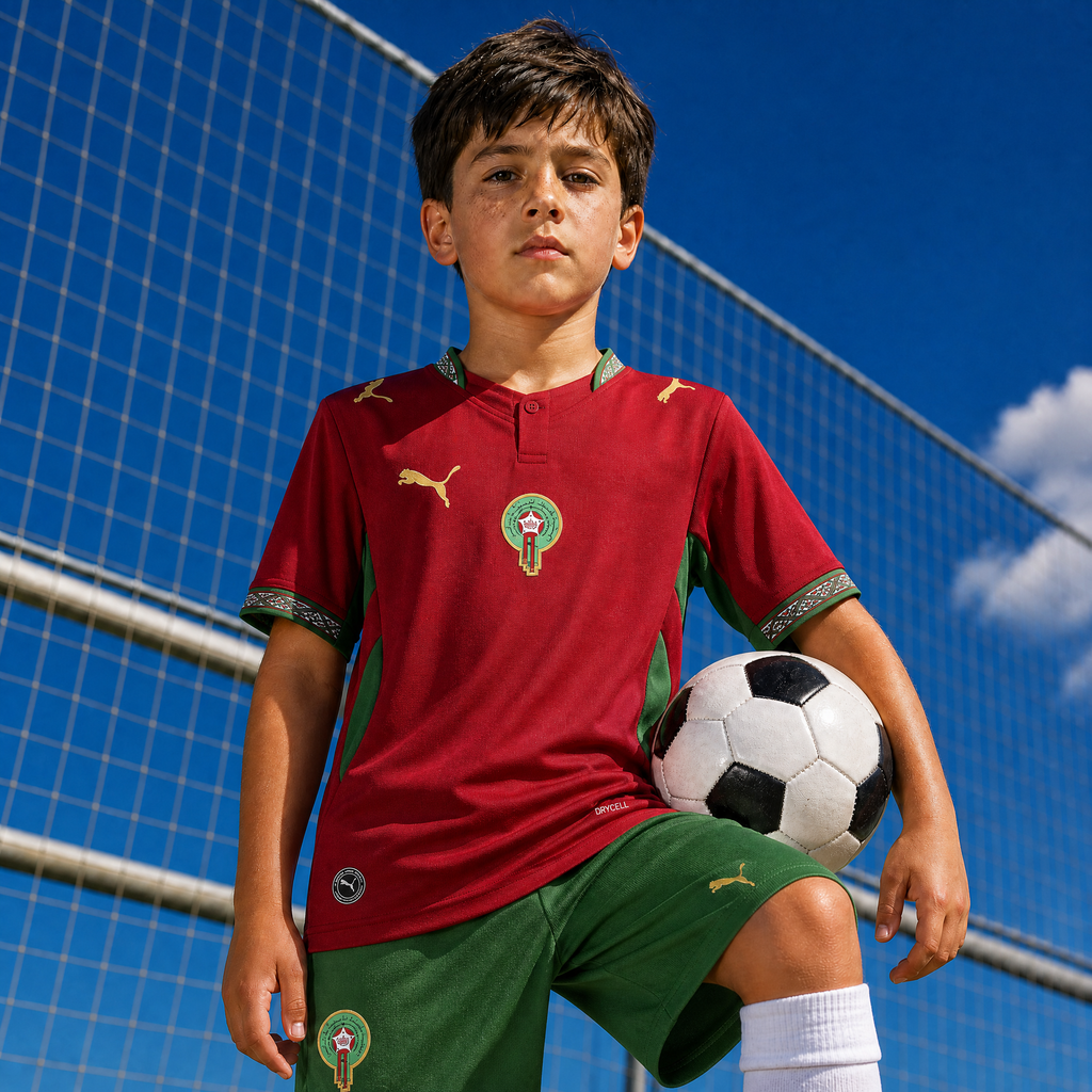 Marocco Completo Home 2026 World Cup - BAMBINO