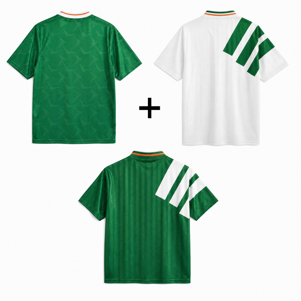 Irlande 1990 + Irlande Away 1994 + Irlande Home 1994