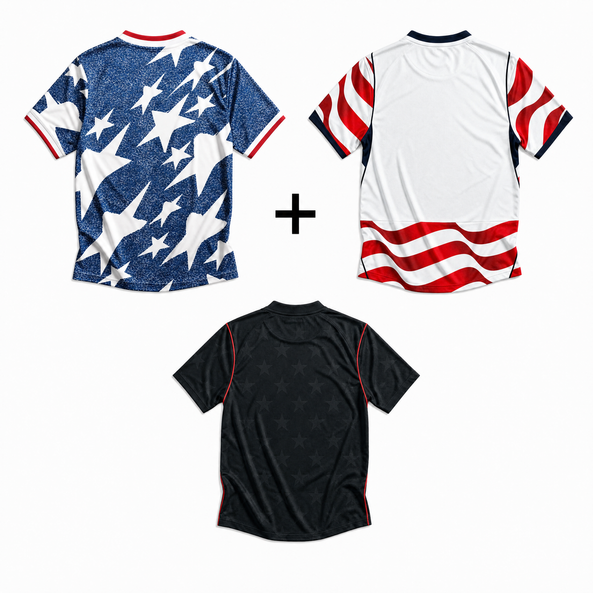 USA Ude 1994 + USA Hjemme 2026 + USA Ude 2026