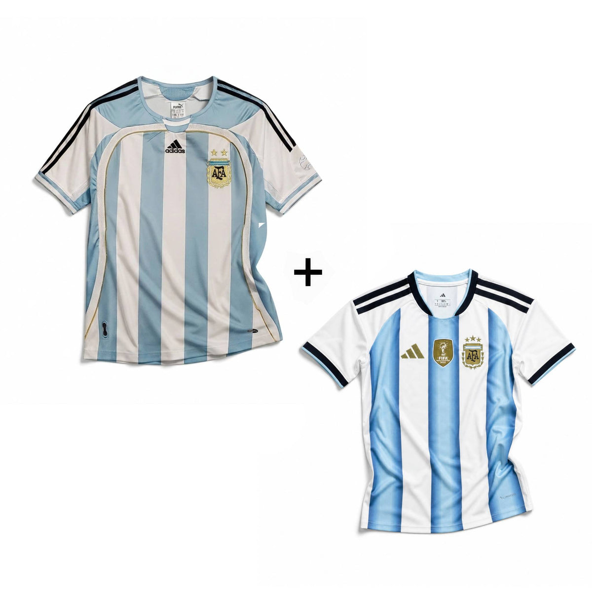 Messi Argentina Trøje Hjemme 2006 World Cup + Messi Argentina Trøje Hjemme 2026 World Cup