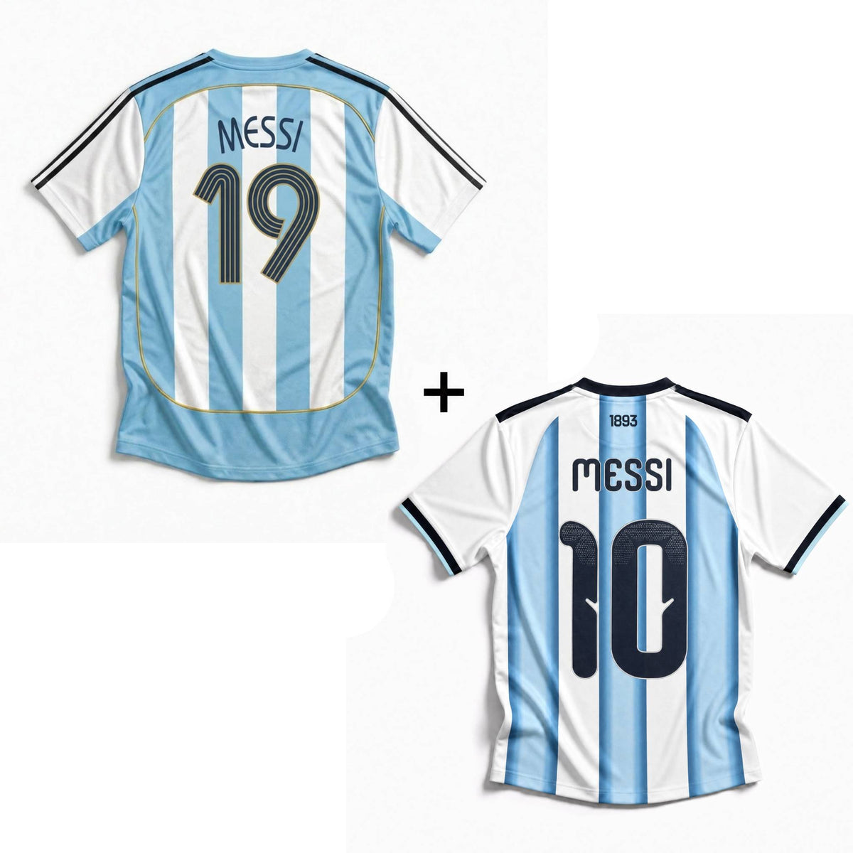Messi Argentina Trøje Hjemme 2006 World Cup + Messi Argentina Trøje Hjemme 2026 World Cup