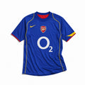 Maglia Arsenal away 2004/05 vintage vista frontale colore blu