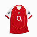 Maglia Arsenal home 2004 vintage vista frontale colore rosso