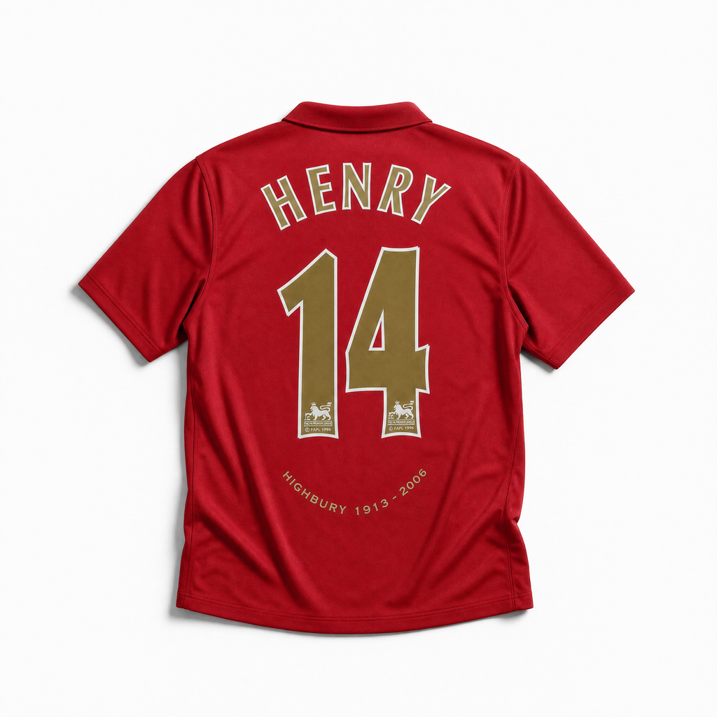 Arsenal Maglia Home Highbury Final Game 2005/06 - Retro Soccer Kit
