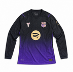 
Maglia away manica lunga Barcellona 2026/27 vista frontale colore scuro sfumato viola