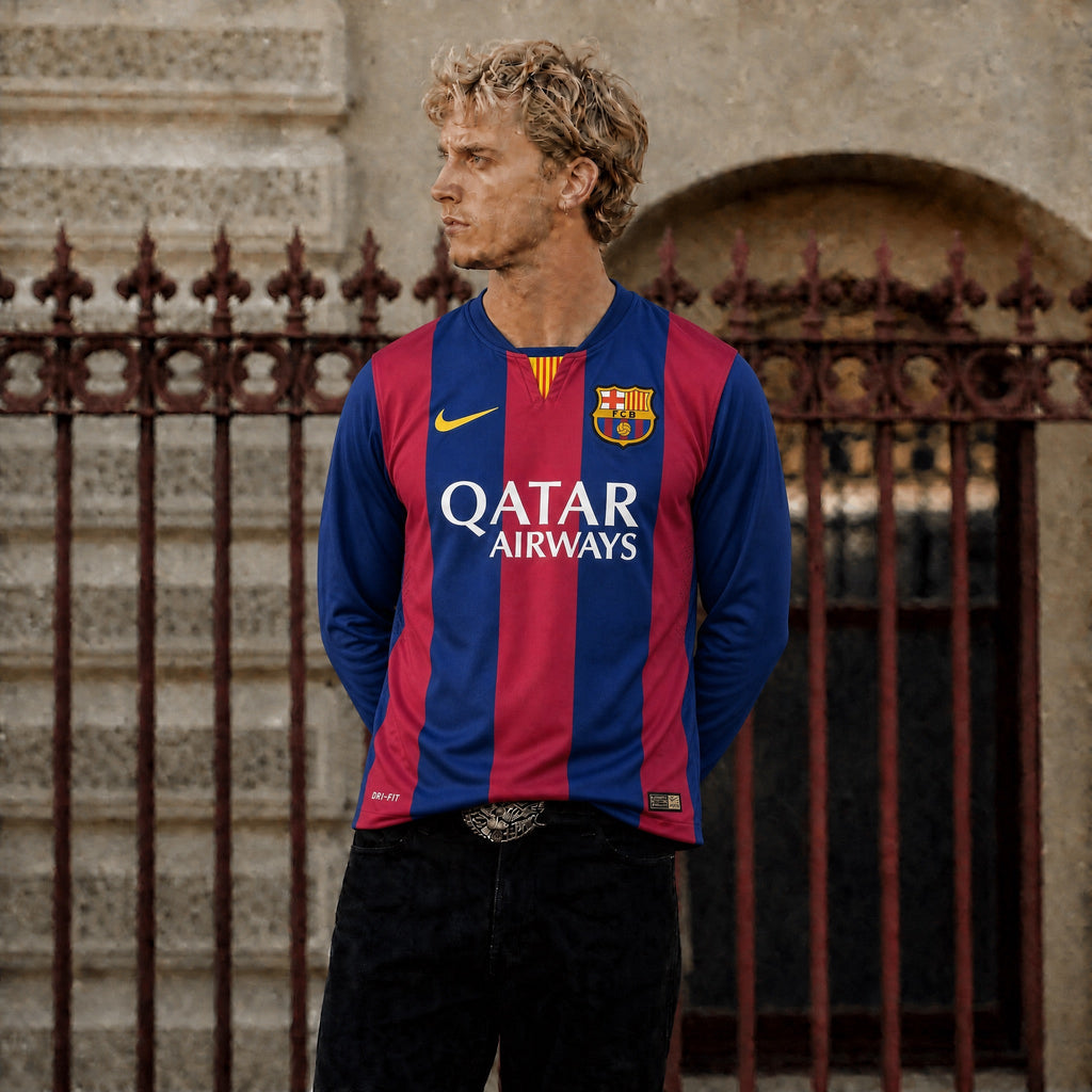 Barcelona Trøje Hjemme Langærmet 2014/15
