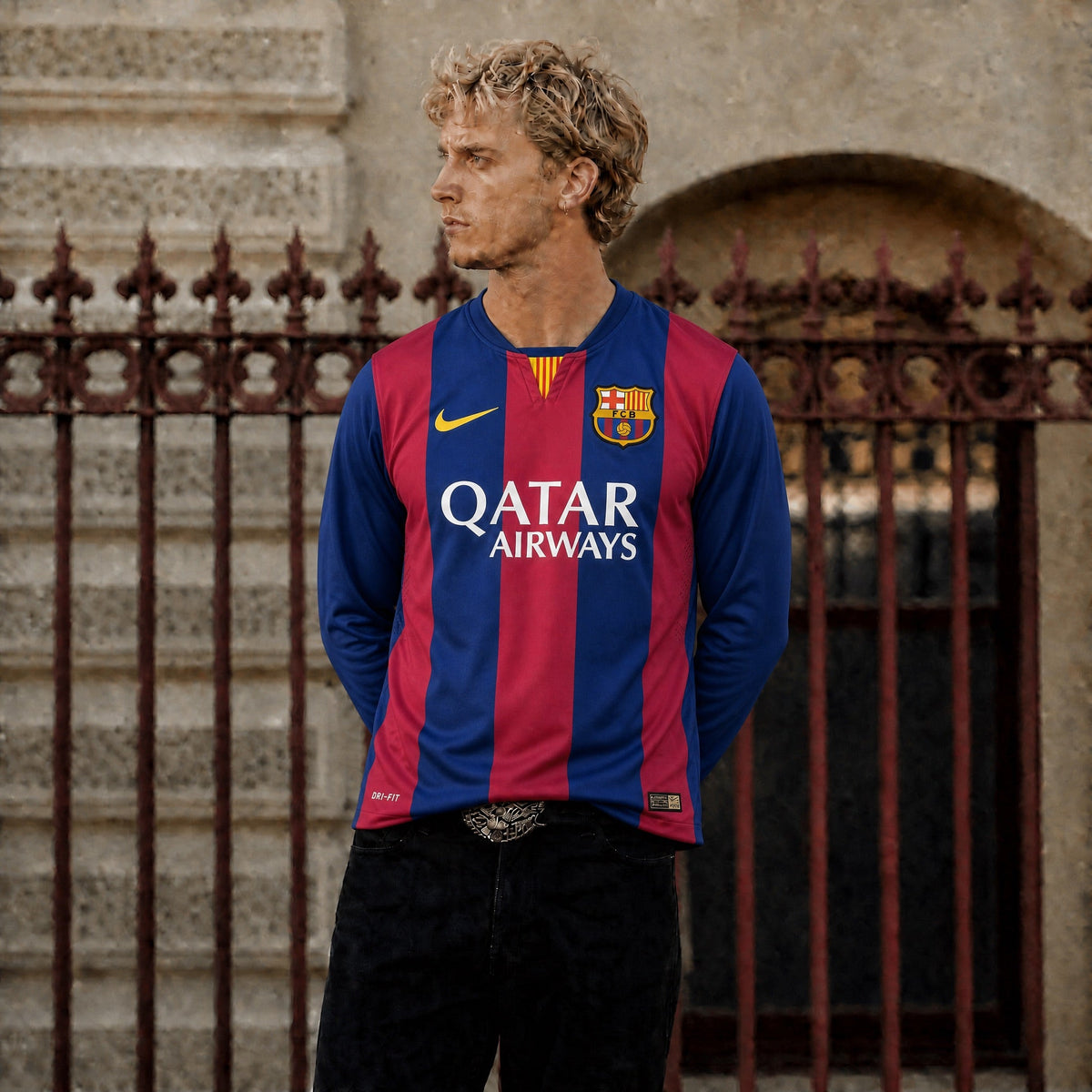 Barcelona Trøje Hjemme Langærmet 2014/15