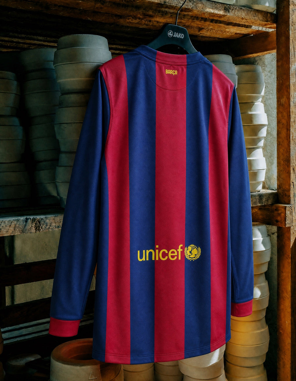 Barcelona Trøje Hjemme Langærmet 2014/15