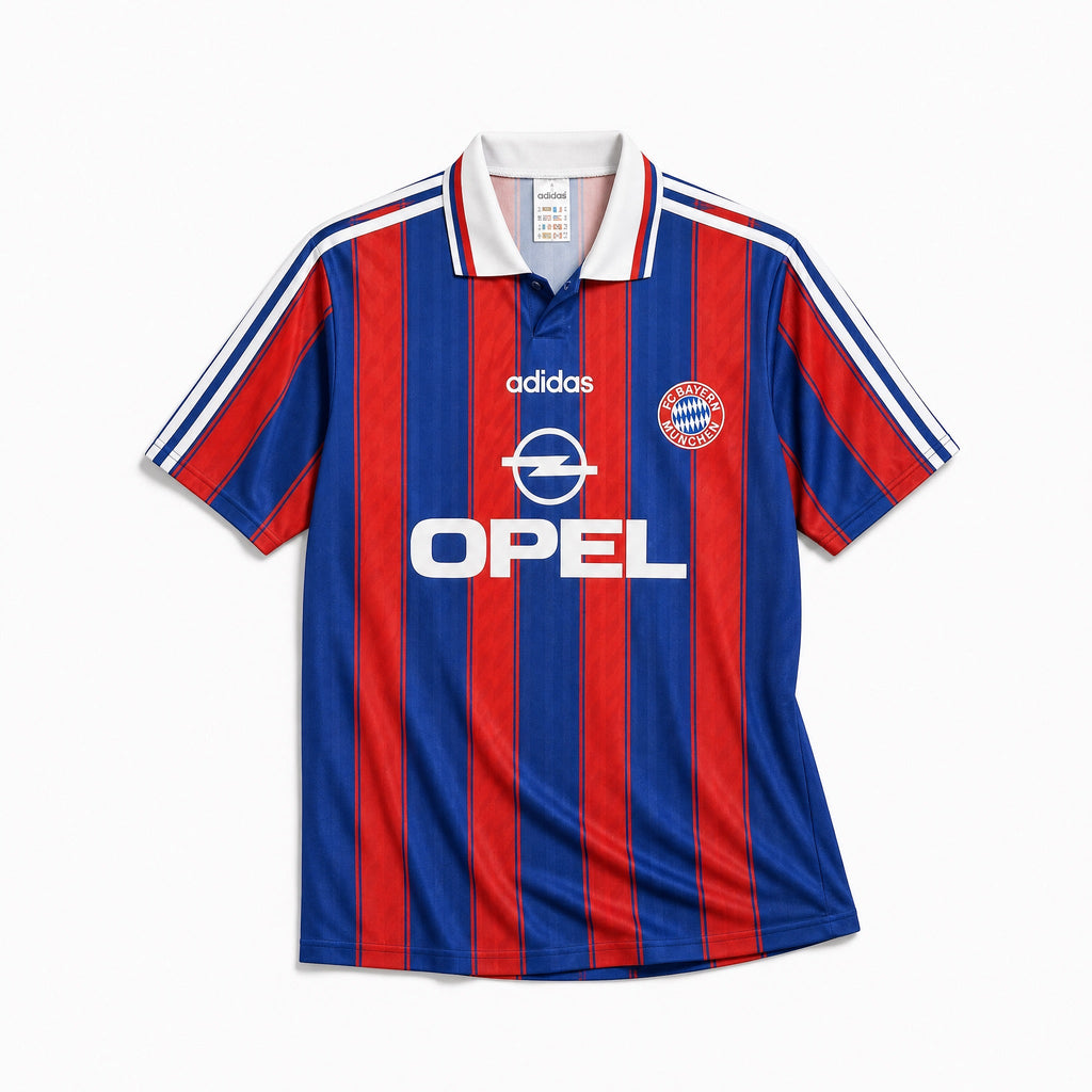 Maglia home Bayern Monaco 1995/96 vintage vista frontale
