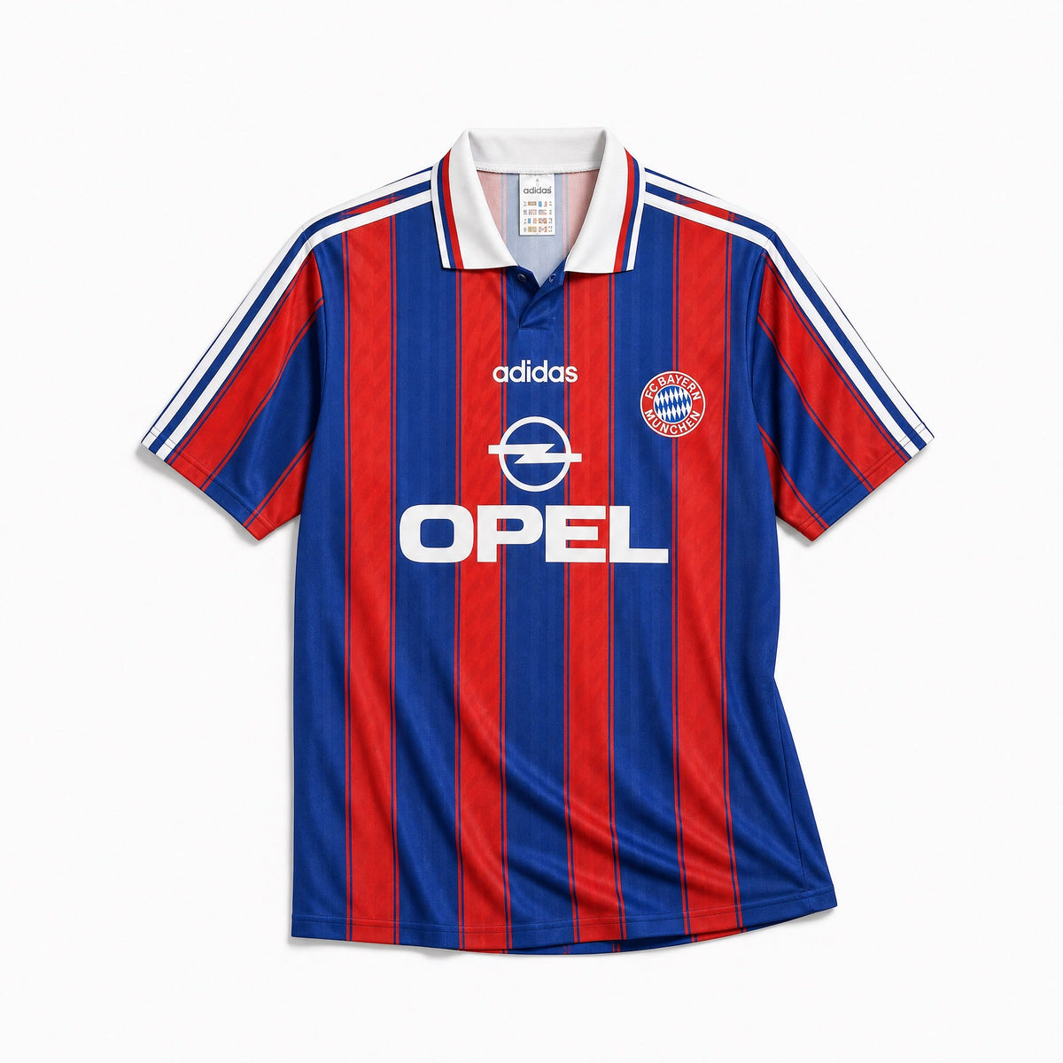 Maglia home Bayern Monaco 1995/96 vintage vista frontale
