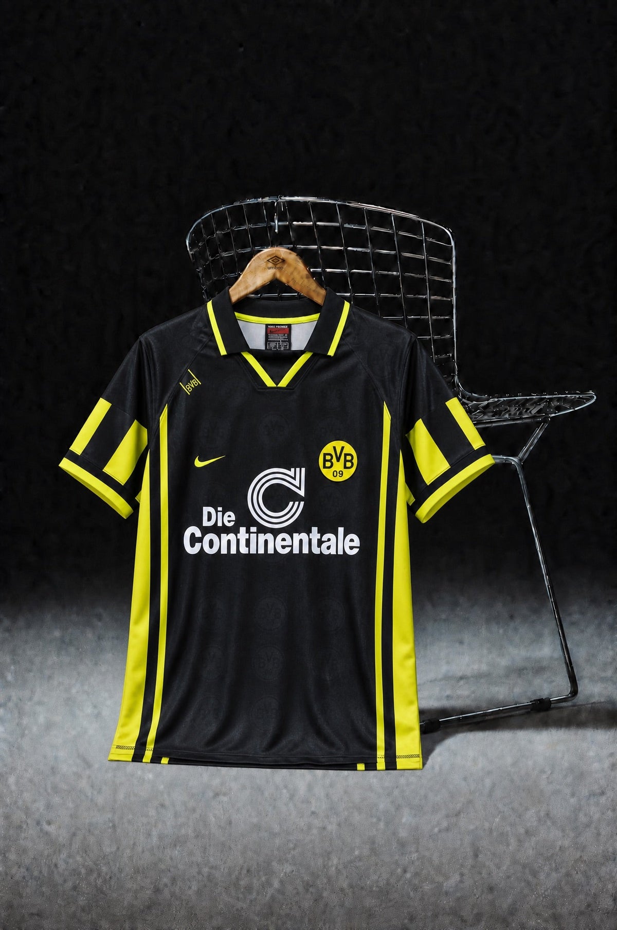 Borussia Dortmund Camiseta visitante negra 1995/96