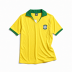 Brasilien Trøje hjemme 1958 VM-sejr - INTET NAVN INTET NUMMER - S