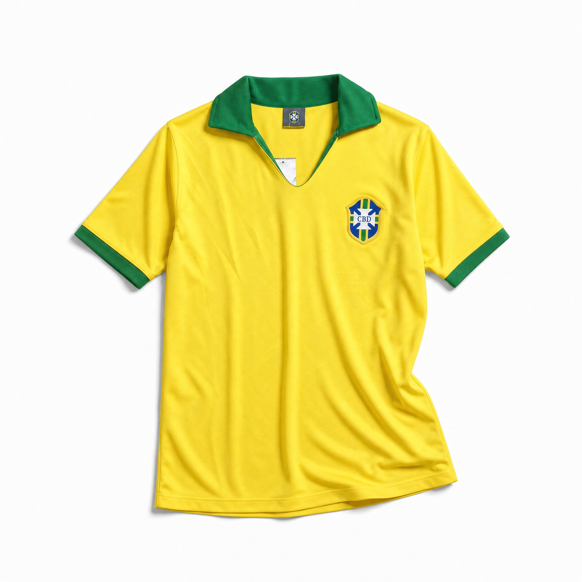 Brasilien Trøje hjemme 1958 VM-sejr - INTET NAVN INTET NUMMER - S