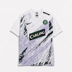 Celtic maglia away 2007/08 bianca con dettagli verdi e neri

