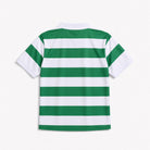 Jersey Celtic 1980 con bande orizzontali verdi e bianche