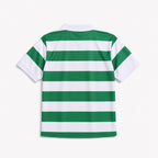 Jersey Celtic 1980 con bande orizzontali verdi e bianche