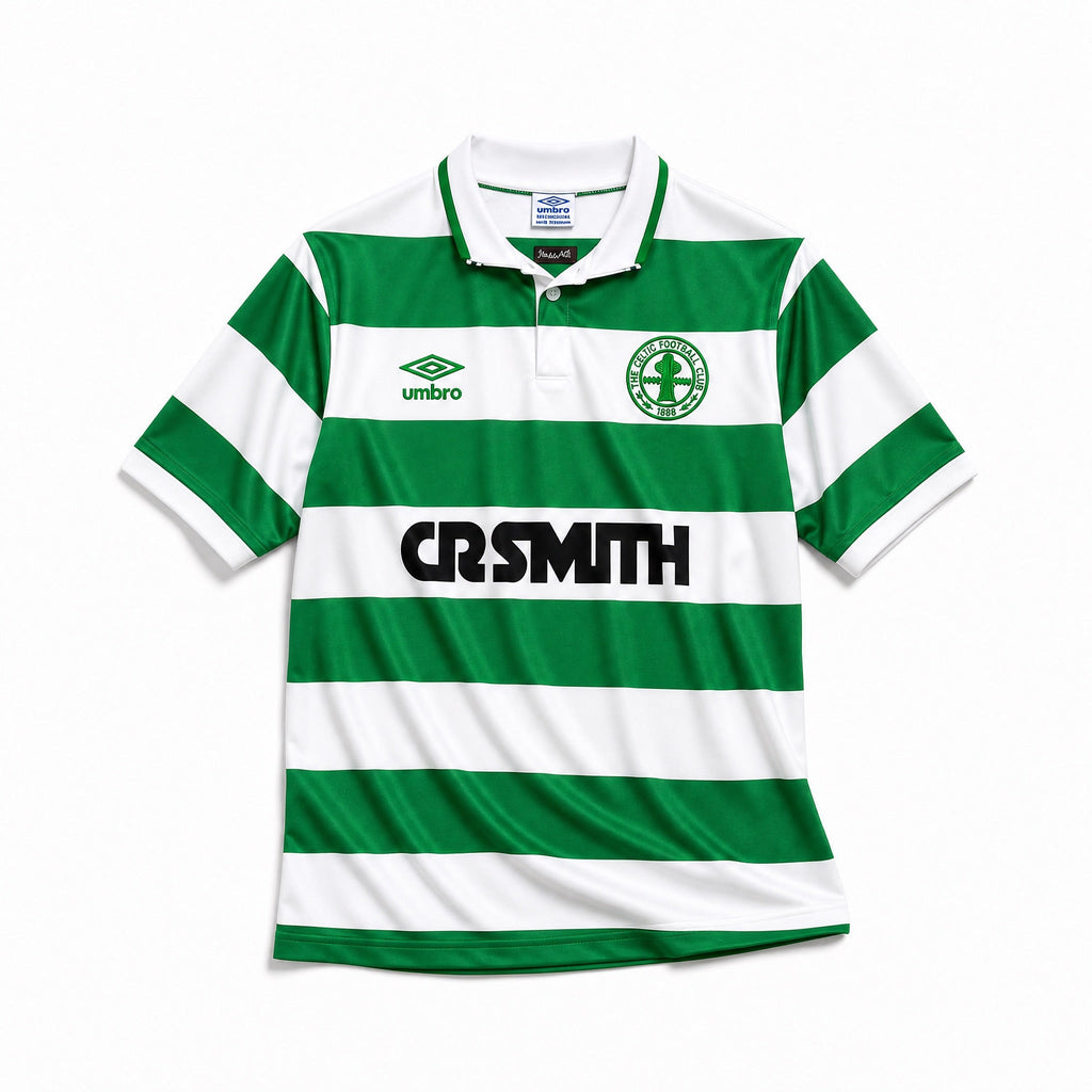 Celtics maglia home 1987/89 verde e bianca stile rétro

