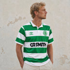 Celtics maglia home 1987/89 verde e bianca stile rétro
