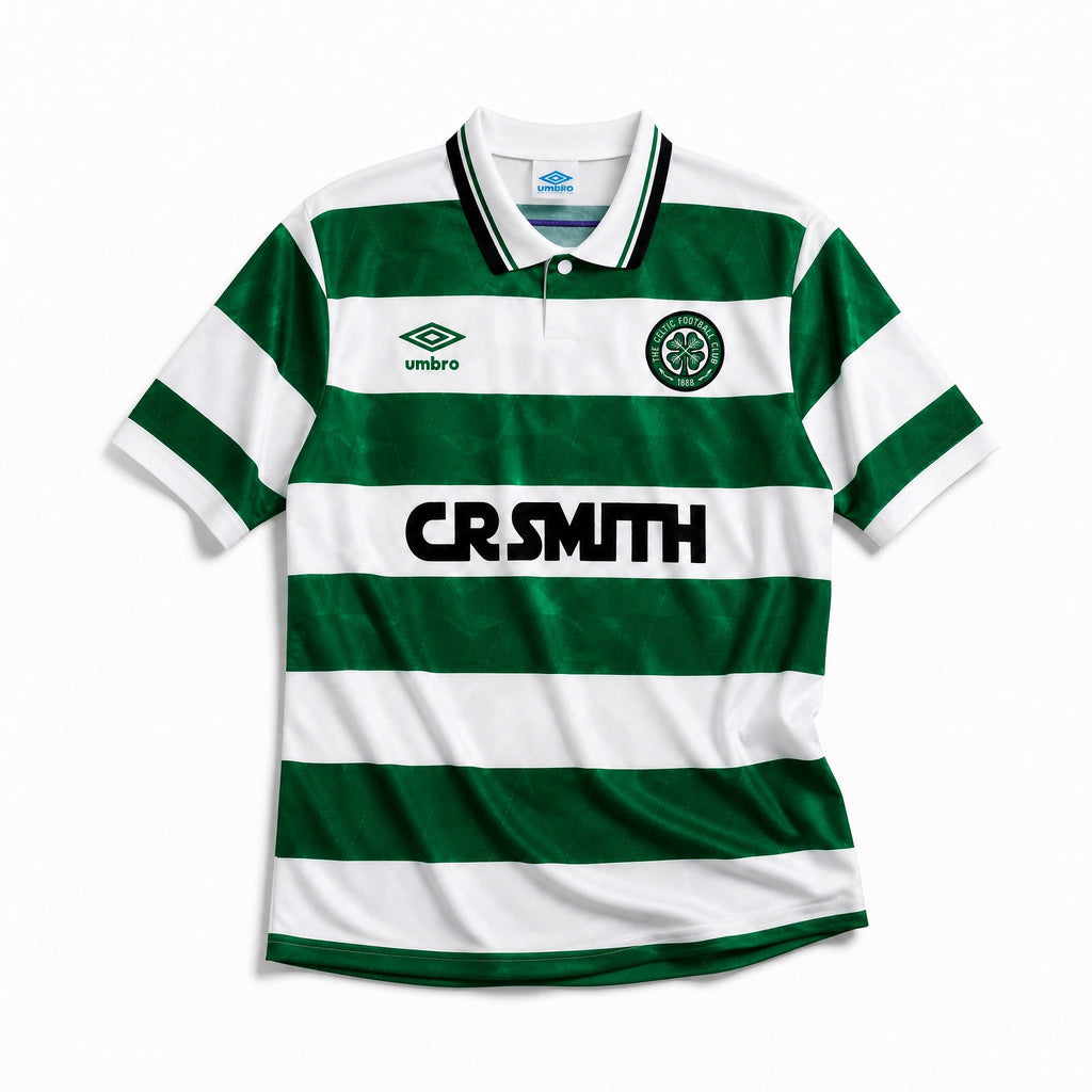 Celtic maglia home 1989/91 verde e bianca vintage
