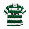 Celtic maglia home 1989/91 verde e bianca vintage
