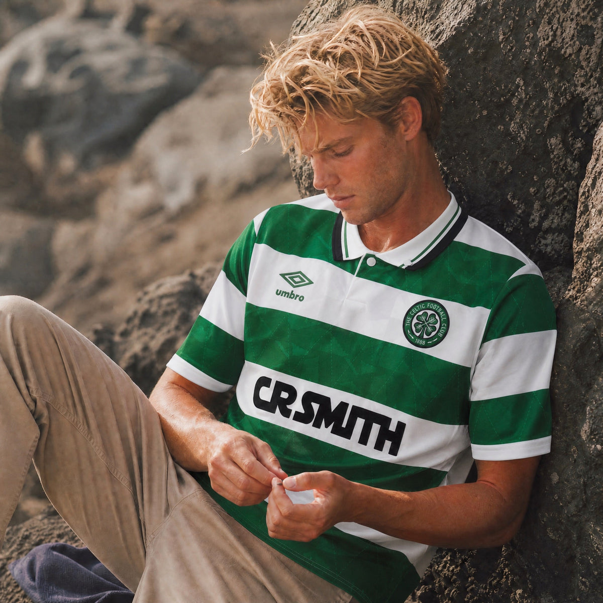 Dettaglio stemma Celtic soccer jersey 1989/91

