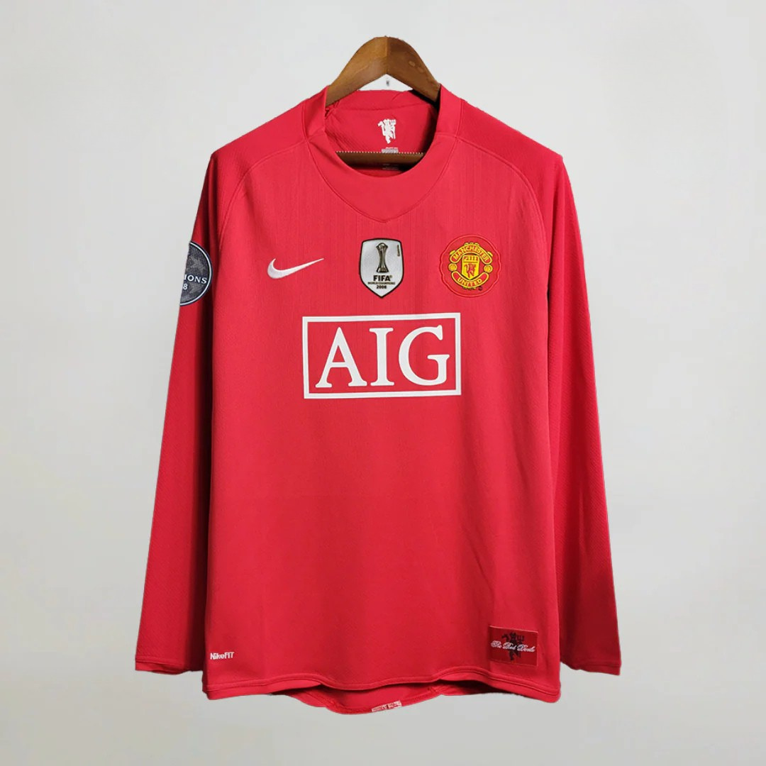 Man. United Trøje Home UCL Long 2008/09
