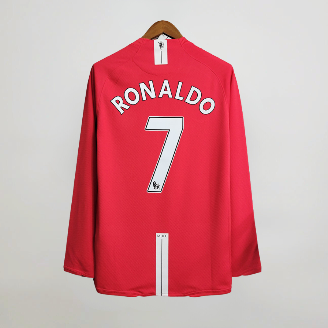 Man. United Trøje Home Pr. League Long 2007/08