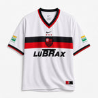 Flamengo maglia away 2001/02 bianca con dettagli rosso neri
