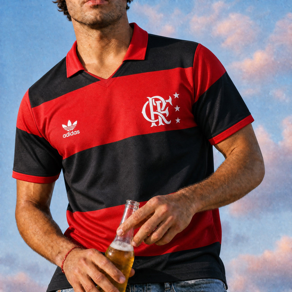 Dettaglio stemma storico Flamengo jersey vintage 1982/83
