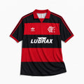 Flamengo maglia home 1990 91 rosso nera stile rétro brasiliano
