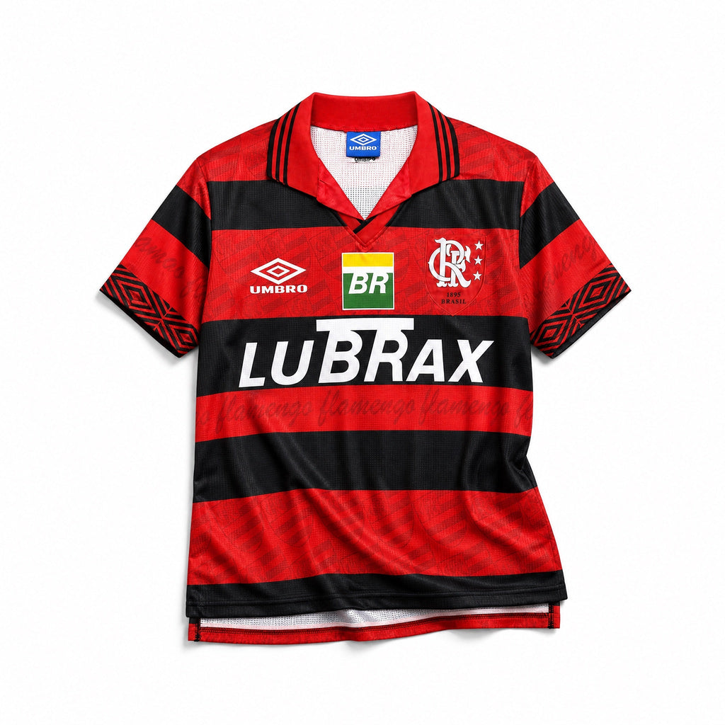 Flamengo maglia home 1995/96 rosso nera stile rétro anni ’90
