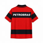 Flamengo maglia home 1999/00 rosso nera stile rétro brasiliano
