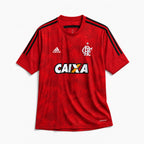 Flamengo maglia third 2014/15 rossa con dettagli neri vista frontale
