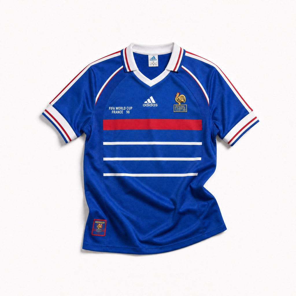 Zidane France Home Jersey 1998 World Cup Winners