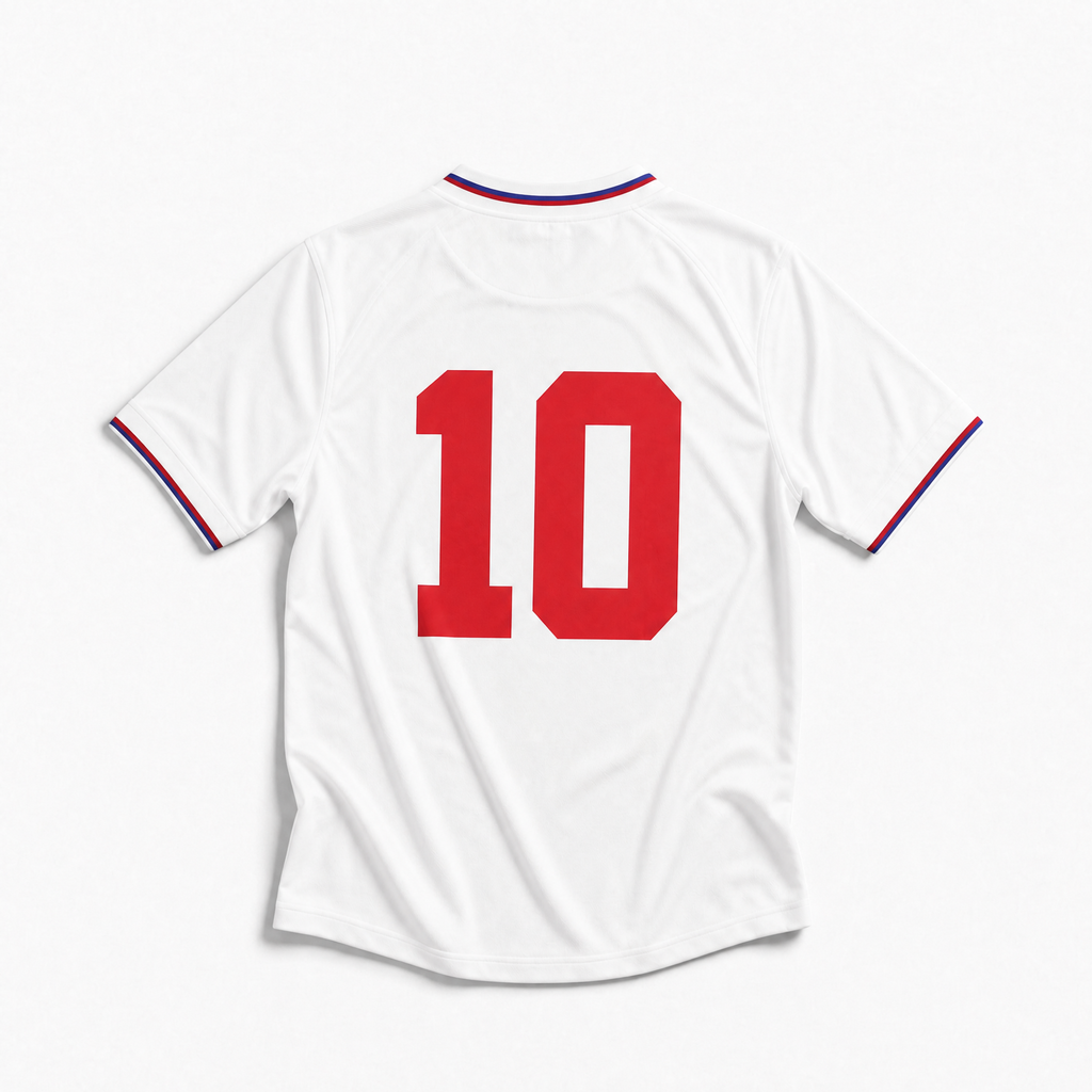 Maillot domicile de l’Angleterre 1980