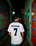 David Beckham con Maglia Inghilterra Home 1996