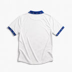 Retro maglia bianca Italia 1994 Baggio numero 10 blu con font originale.