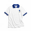 Fronte maglia away Italia 1994 con stemma FIGC e colletto tricolore.