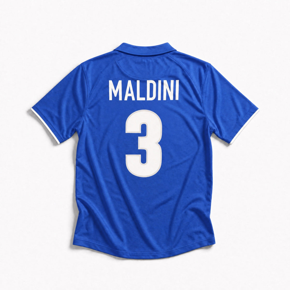 Fronte maglia home Italia 1998 con colletto a polo e stemma FIGC.